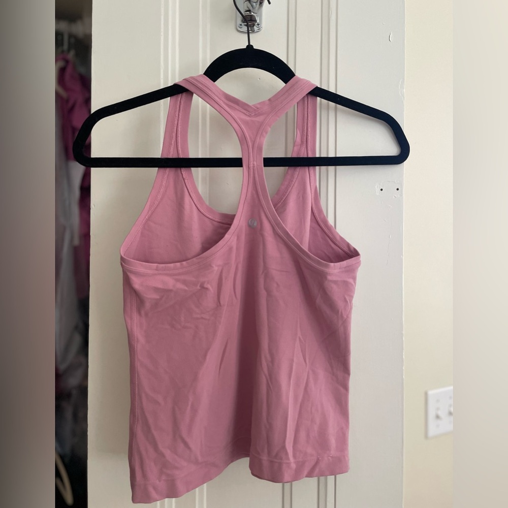 Pink Lululemon Racerback tank top
